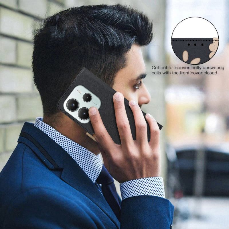 Δερματινη Θηκη Xiaomi Redmi Note 14 5g Λουλουδάτο Binfen Color Σιλικόνης