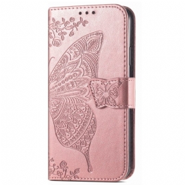 Δερματινη Θηκη Xiaomi Redmi Note 14 5g Μπαρόκ Πεταλούδα