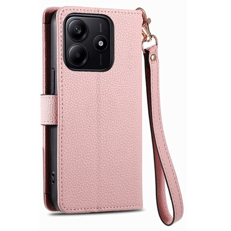 Δερματινη Θηκη Xiaomi Redmi Note 14 5g Rfid Με Πορτοφόλι Και Τσέπη Με Φερμουάρ Rfid