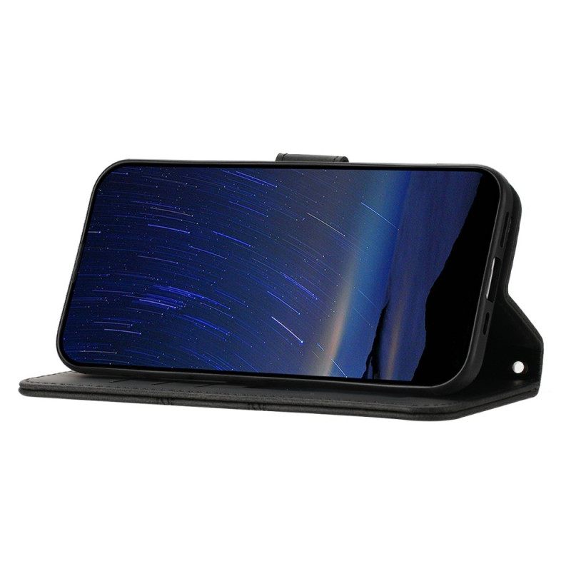 Δερματινη Θηκη Xiaomi Redmi Note 14 5g Σχέδιο Ζωφόρου Με Λουρί