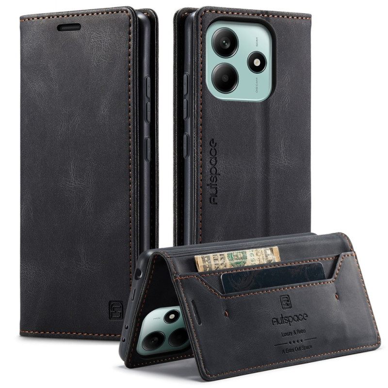 Δερματινη Θηκη Xiaomi Redmi Note 14 5g Ύφασμα Τζιν Σιλικόνης