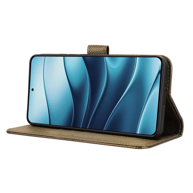 Δερματινη Θηκη Xiaomi Redmi Note 14 5g Υφή Διαμαντιού