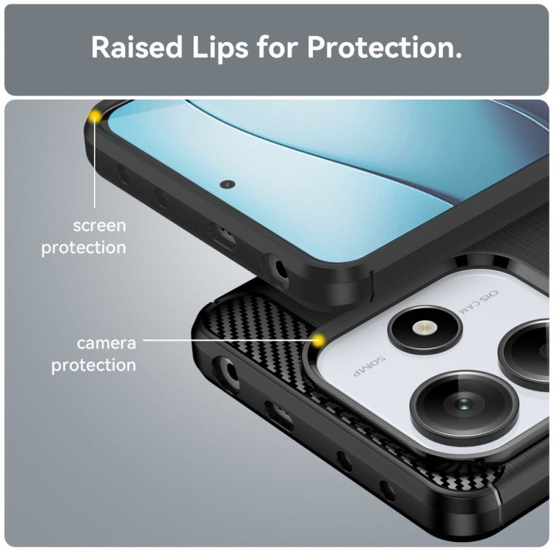 Κάλυμμα Xiaomi Redmi Note 14 5g Βουρτσισμένο Ανθρακονήματα