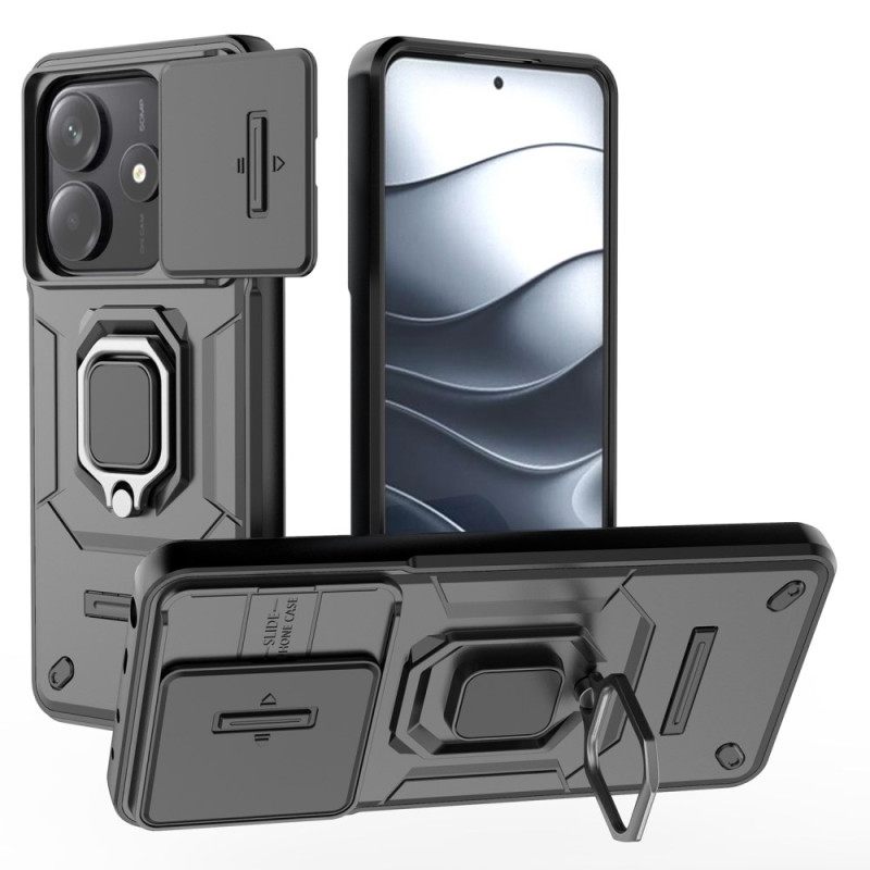 Κάλυμμα Xiaomi Redmi Note 14 5g Πολυλειτουργικό Με Θήκη Και Προστατευτικό Φακού