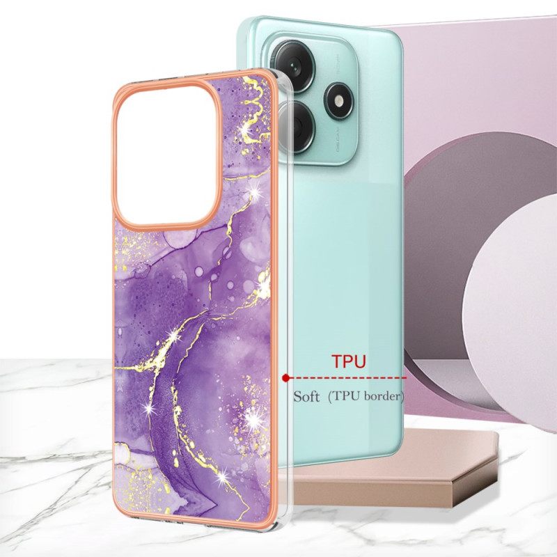 Κάλυμμα Xiaomi Redmi Note 14 5g Σχέδιο Με Μάρμαρο Σιλικόνης