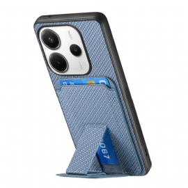 Κάλυμμα Xiaomi Redmi Note 14 5g Θήκες Κινητών Θήκη Κάρτας Με Υφή Ινών Άνθρακα