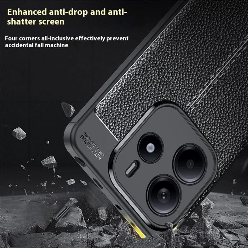 Κάλυμμα Xiaomi Redmi Note 14 5g Υφή Λίτσι