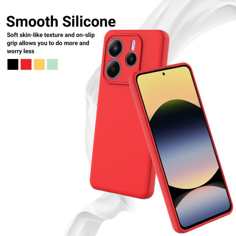 Κάλυμμα Xiaomi Redmi Note 14 5g Υγρή Σιλικόνη Με Κορδόνι Σιλικόνης