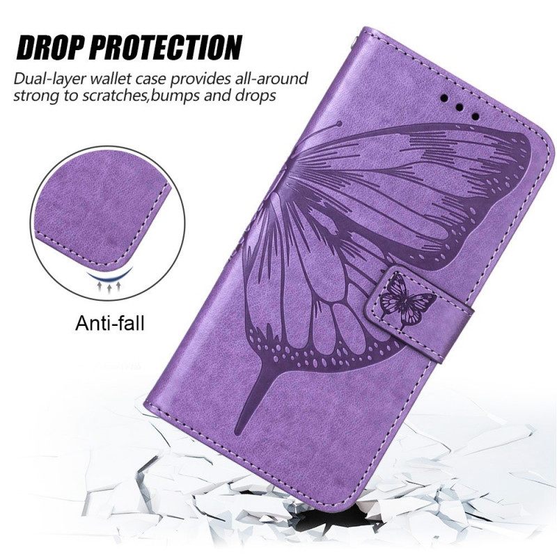 Κάλυμμα OnePlus Nord 2T 5G με κορδονι Καλλιτεχνικό Strappy Butterfly