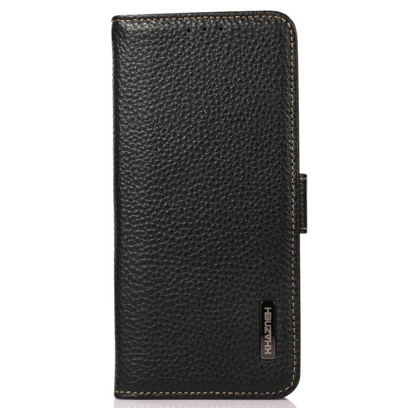 Θήκη Flip OnePlus Nord 2T 5G Litchi Leather Khazneh Rfid