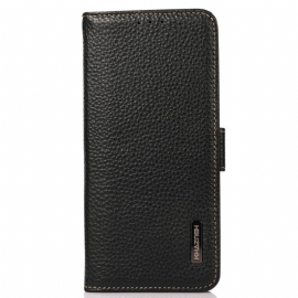 Θήκη Flip OnePlus Nord 2T 5G Litchi Leather Khazneh Rfid