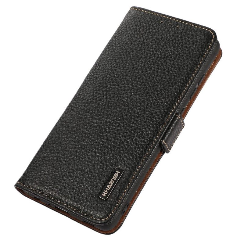 Θήκη Flip OnePlus Nord 2T 5G Litchi Leather Khazneh Rfid