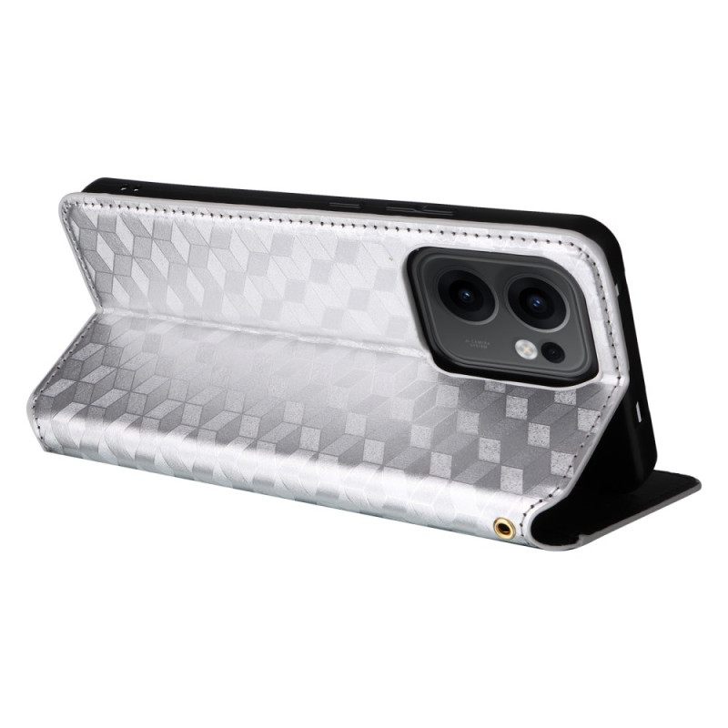 Δερματινη Θηκη Oppo Reno 13f 4g / 5g / 13 Fs 5g 3d Διαμάντια Σιλικόνης