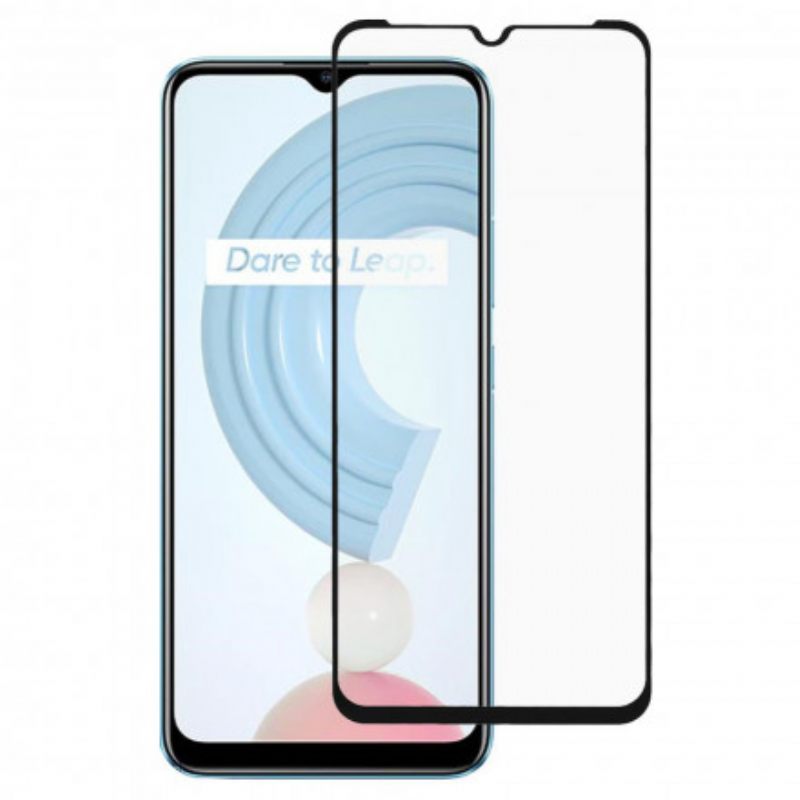 Realme C21 Black Edge Tempered Glass Screen Protector