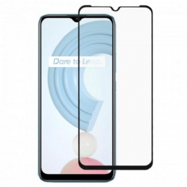 Realme C21 Black Edge Tempered Glass Screen Protector