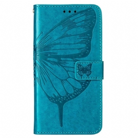 δερματινη θηκη OnePlus Nord CE 2 Lite 5G με κορδονι Καλλιτεχνικό Strappy Butterfly
