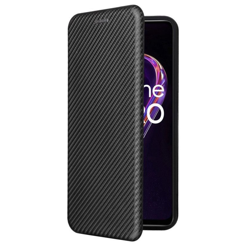 θηκη κινητου OnePlus Nord CE 2 Lite 5G Θήκη Flip Υφή Από Ανθρακόνημα