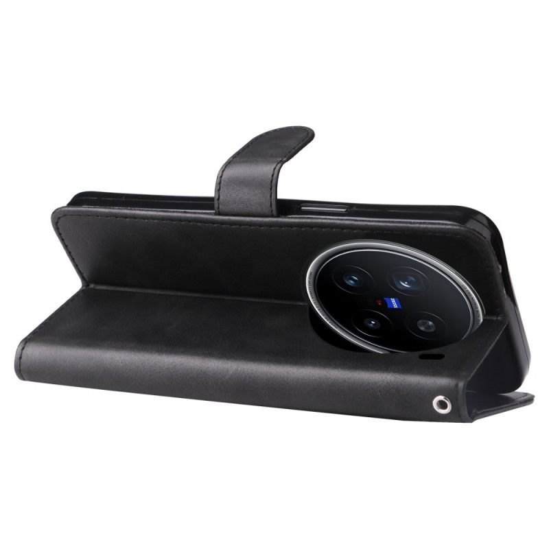 Δερματινη Θηκη Vivo X200 Pro Πορτοφόλι Με Φερμουάρ Σιλικόνης