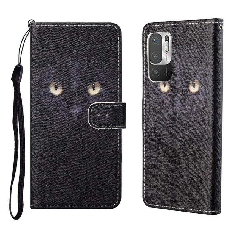 Κάλυμμα Xiaomi Redmi Note 10 5G / Poco M3 Pro 5G με κορδονι Strappy Leopard