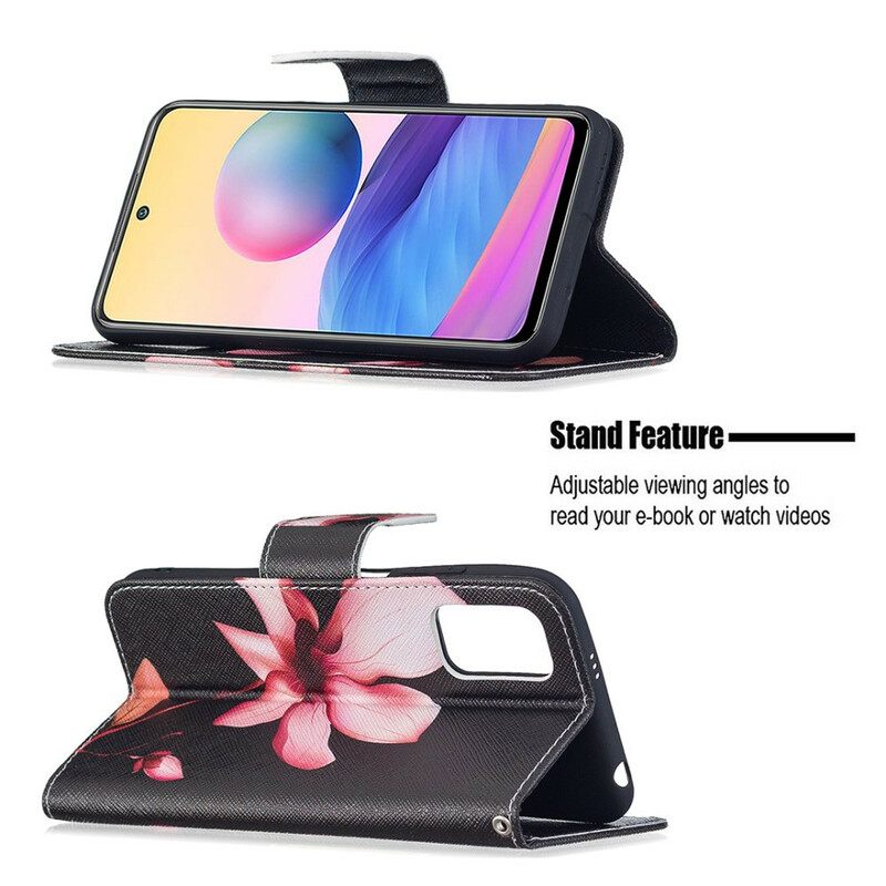 Κάλυμμα Xiaomi Redmi Note 10 5G / Poco M3 Pro 5G Ροζ Λουλούδι