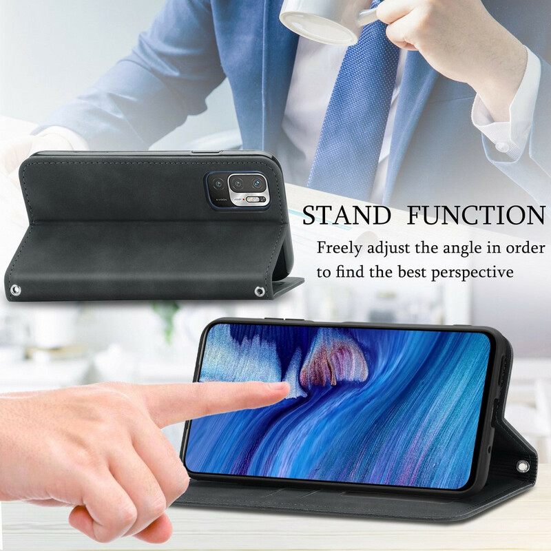 θηκη κινητου Xiaomi Redmi Note 10 5G / Poco M3 Pro 5G Θήκη Flip Vintage Faux Δέρμα