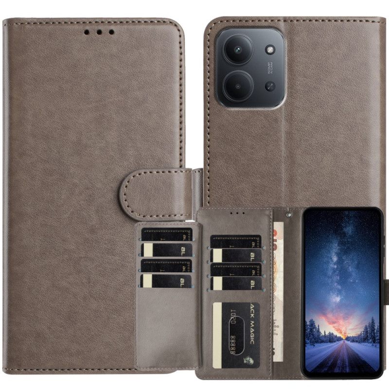 Δερματινη Θηκη Poco C85 8 Θέσεις Κάρτας Σιλικόνης