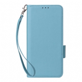 Δερματινη Θηκη Poco C85 Δερμάτινο Πορτοφόλι Με Λουρί