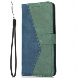 Δερματινη Θηκη Poco C85 Δίχρωμο Σιλικόνης