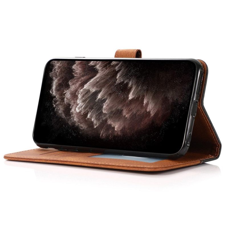 Δερματινη Θηκη Poco C85 Δίχρωμο Σιλικόνης