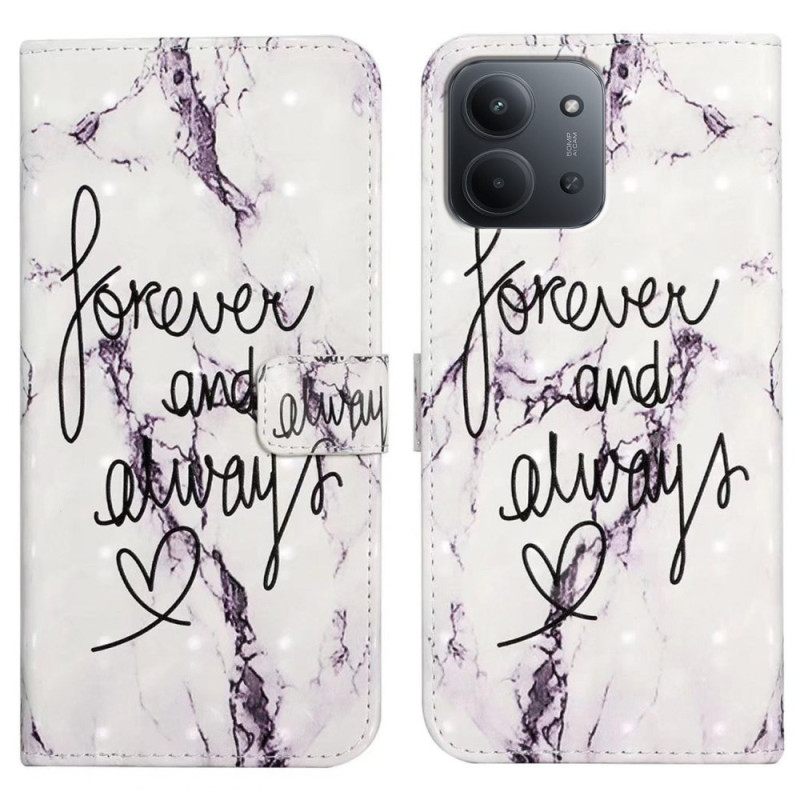 Δερματινη Θηκη Poco C85 Για Πάντα Και Για Πάντα Σιλικόνης