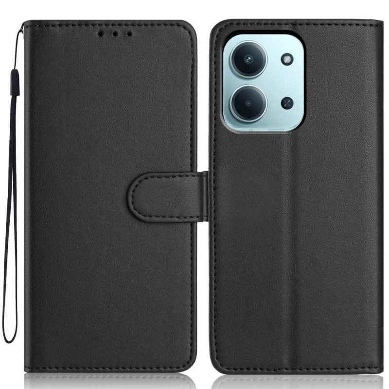 Δερματινη Θηκη Poco C85 Μαλακό Εφέ Δέρματος