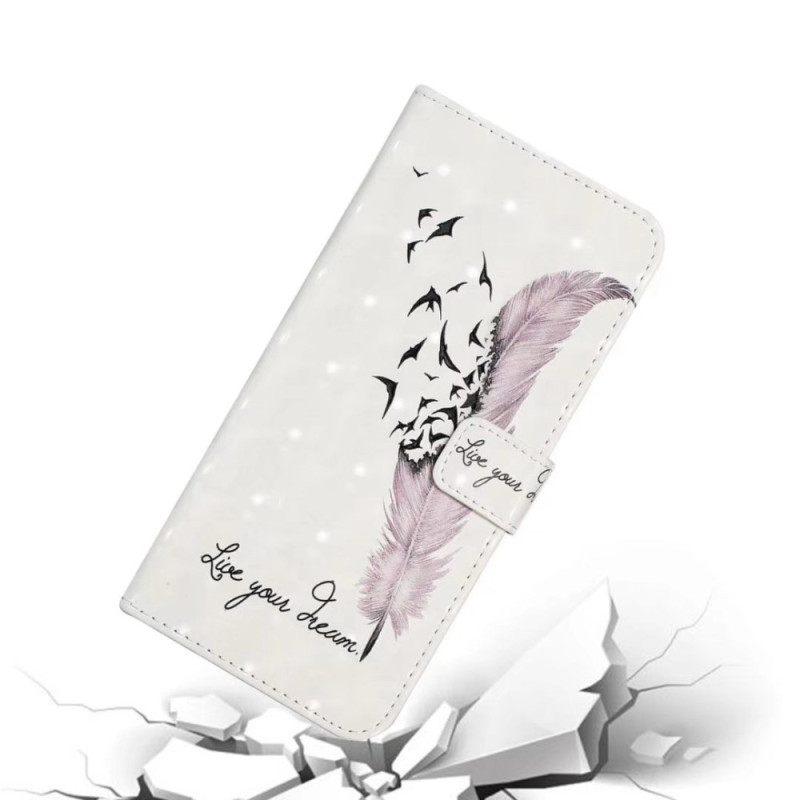 Δερματινη Θηκη Poco C85 Ροζ Φτερό