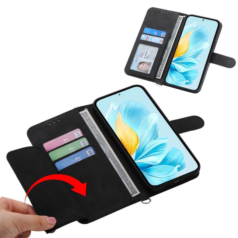 Δερματινη Θηκη Poco C85 Σουέτ Εφέ Δαντέλας