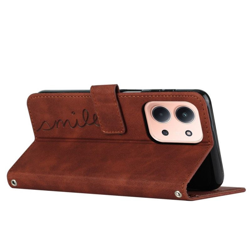 Δερματινη Θηκη Poco C85 Χαμόγελο