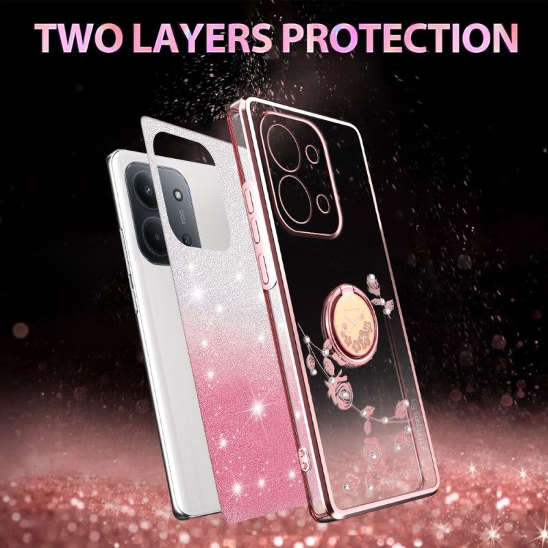 Κάλυμμα Poco C85 Βάση Δαχτυλιδιού Kadem Για Λουλούδια