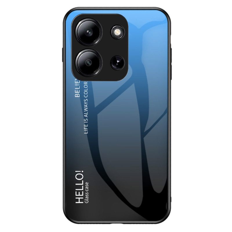 Κάλυμμα Poco C85 Σκληρυμένο Γυαλί Hello