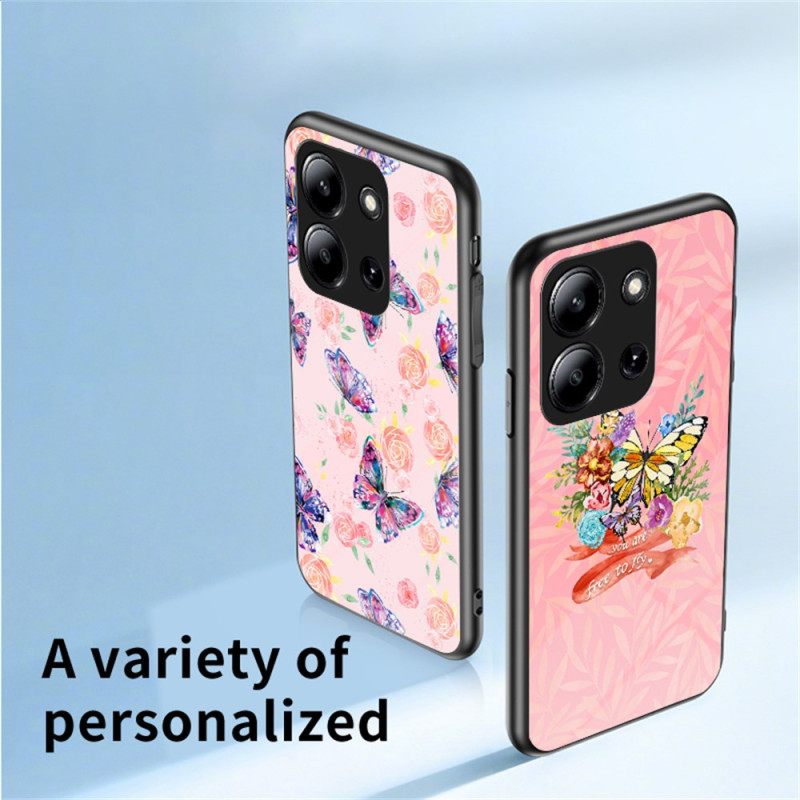 Κάλυμμα Poco C85 Θήκες Κινητών Πεταλούδα Από Σκληρυμένο Γυαλί