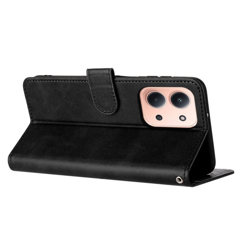 Θηκη Κινητου Poco C85 Θήκες Κινητών Δερμάτινο Εφέ Με Λουράκι