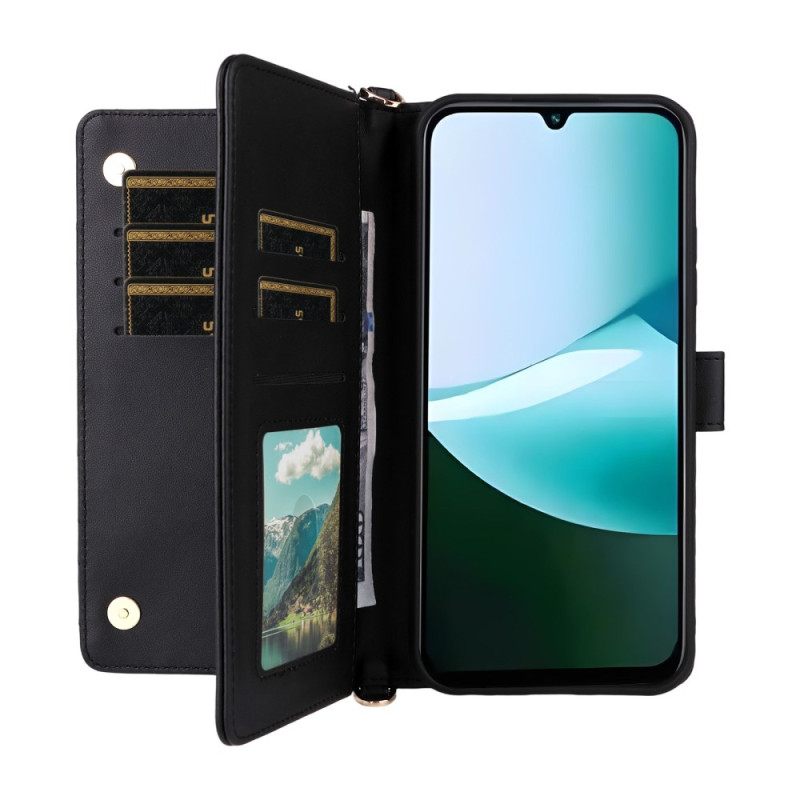 Θηκη Κινητου Poco C85 Θήκες Κινητών Καπιτονέ Σχέδιο Με Λουρί Και Λουρί Ώμου