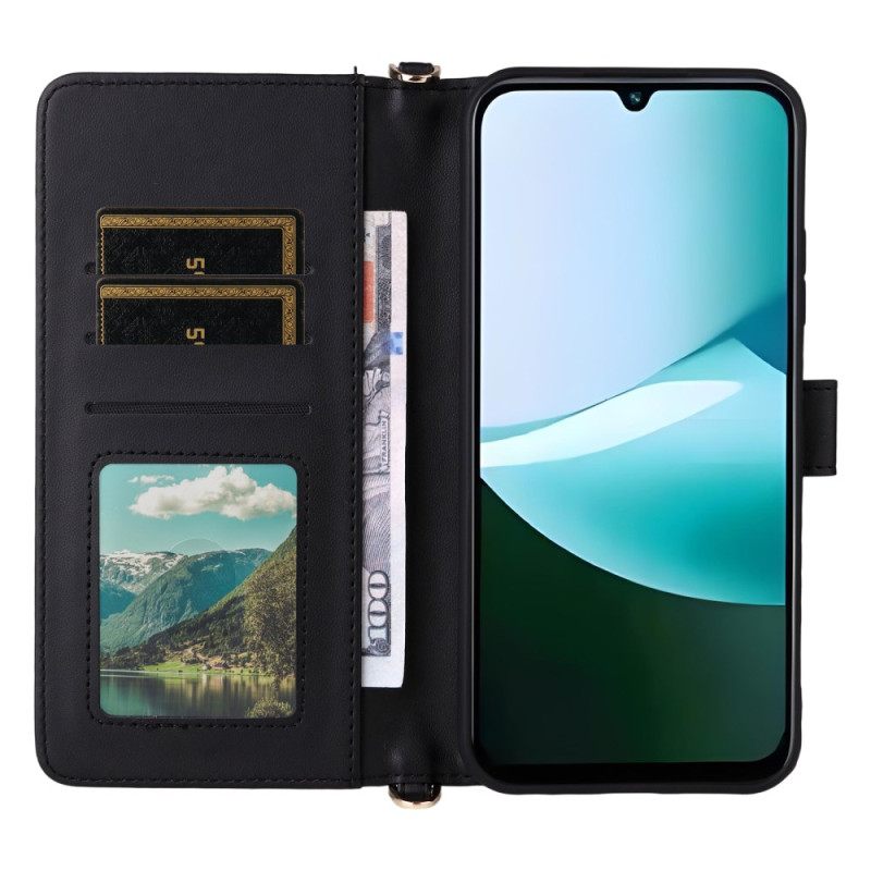 Θηκη Κινητου Poco C85 Θήκες Κινητών Καπιτονέ Σχέδιο Με Λουρί Και Λουρί Ώμου