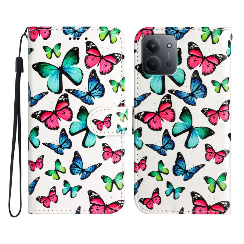 Θηκη Κινητου Poco C85 Θήκες Κινητών Πολύχρωμες Πεταλούδες