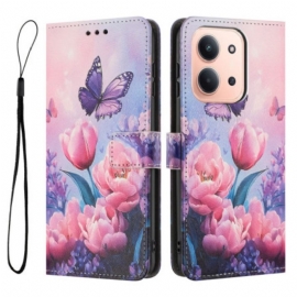 Θηκη Κινητου Poco C85 Θήκες Κινητών Ροζ Λουλουδάτο Μοτίβο