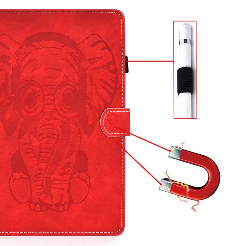 δερματινη θηκη Samsung Galaxy Tab S6 Lite Εφέ Δέρματος Ελέφαντα