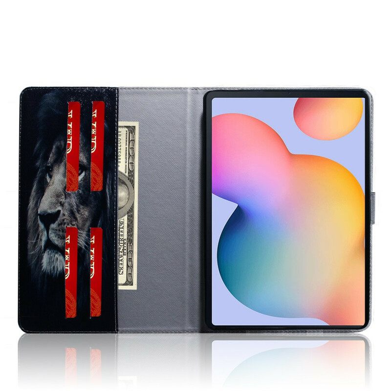 δερματινη θηκη Samsung Galaxy Tab S6 Lite Λεοντοκεφαλή