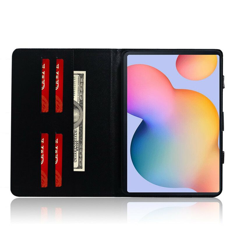 Κάλυμμα Samsung Galaxy Tab S6 Lite Τίγρη Με Λαβή