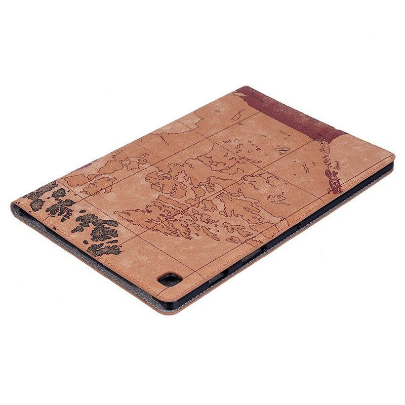 Θήκη Flip Samsung Galaxy Tab S6 Lite Vintage Χάρτης