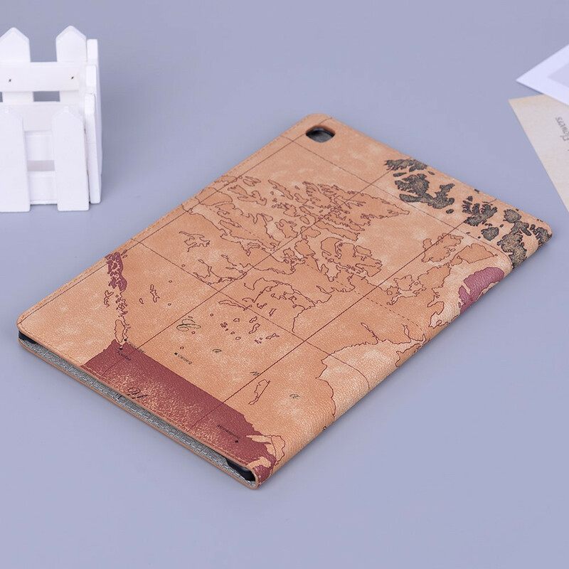 Θήκη Flip Samsung Galaxy Tab S6 Lite Vintage Χάρτης
