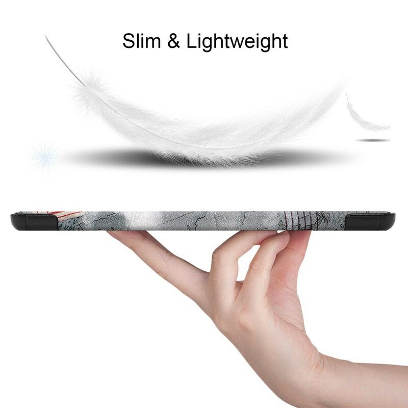 θηκη κινητου Samsung Galaxy Tab S6 Lite Ρετρό Πύργος Του Άιφελ