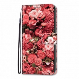 δερματινη θηκη Samsung Galaxy S21 Ultra 5G Floral Romance