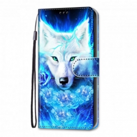 δερματινη θηκη Samsung Galaxy S21 Ultra 5G Μαγικός Λύκος